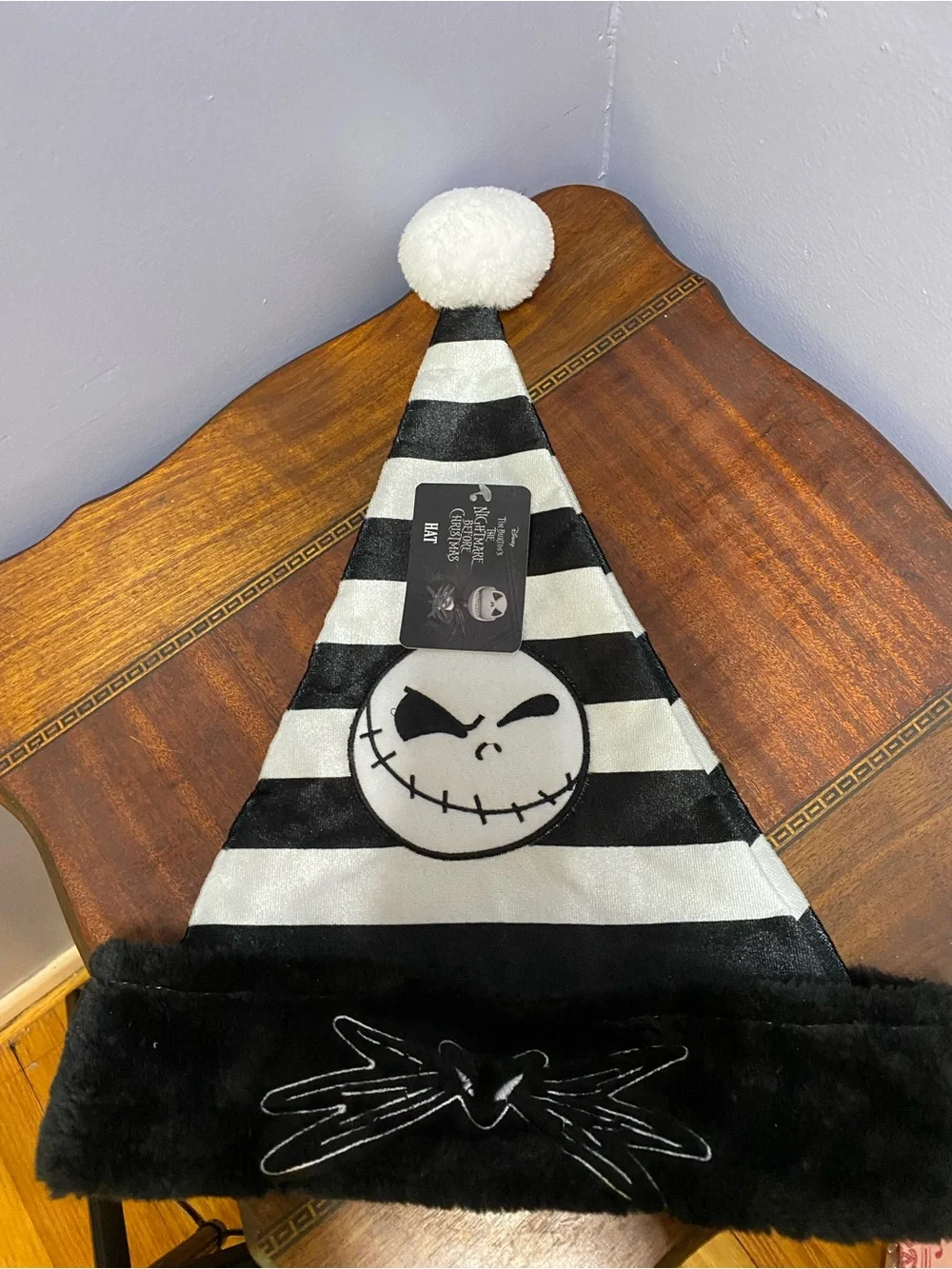 The Nightmare Before Christmas Black & White Striped - Official License Adult